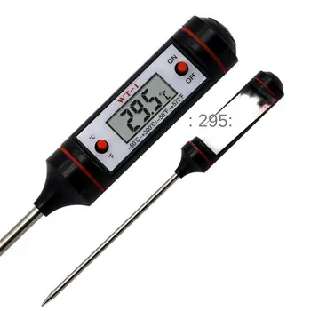 Игла термометър за масло, за храна термометър с мигновено отчитане температурата на месото, Тестер със сензор за ястия на скара