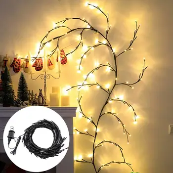 Led лампа Лози с топла светлина, универсален дълъг захранващ кабел, привличащи вниманието на гирлянди за празнична украса на дома