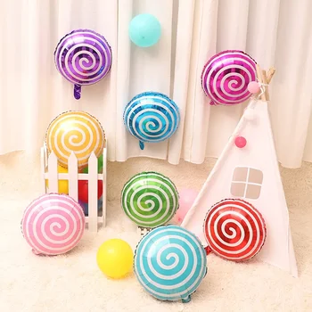 Цветни балони от фолио, Близалка, Вятърна мелница, Гелиевый топка, Украса за парти в чест на рождения Ден, Детски душ, детска Надуваема играчка