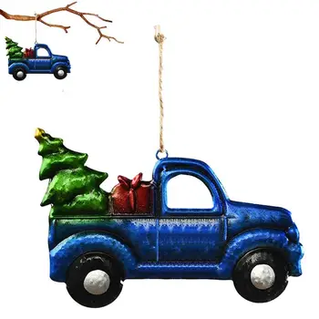 Коледен Окачен Cartoony Малък Автомобил С Елочными Декорации, Пикап и Висулки във Формата На Кола За Коледната Елха