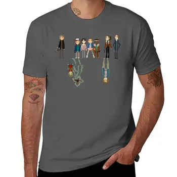 Нова тениска на НЕПОЗНАТИЯ 8 BIT, тениска с домашен любимец принтом за момчета, летен топ, мъжки ризи с графичен дизайн, големи и по-висока