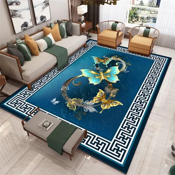 3420 Нови килими в скандинавски стил на едро, плюшена подложка за всекидневната, Одеало за легло в спалнята, подови възглавница за декорация на дома