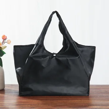 Оксфорд водоустойчив сгъваема пазарска чанта с голям капацитет, екологични японски стил, водоустойчив полиестер за пътуване, хранителни чанти