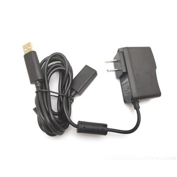 Американски USB-ac адаптер с USB кабел за зареждане за сензор за Xbox 360 Kinect