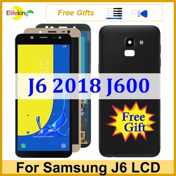 LCD дисплей За Samsung Galaxy J6 2018 J600 Дисплей J600F J600Y SM-J600F J600G J600FN Сензорен екран Дигитайзер В Събирането на Замяна