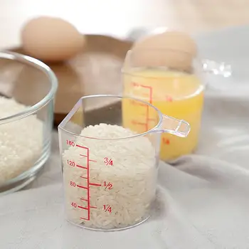 Точност готвене, Мерителна чашка, лъжичка Ориз Без смилане на зърна, Точност мерителна чашка за ориз с дръжка, удобна за съхранение на приготвяне