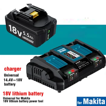 Батерия 18V за makita bl1850B li-ion 18v 5.5 Ah BL1840B BL1860 BL1890 BL1815 BL1830 BL1835 Акумулаторни Бормашини LXT 400