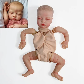17 инча Комплекти за кукли-реборна Bebe Deliah Зимен сън на Новороденото Дете в Разглобено формата на DIY Част на кукли-реборна 3D-картина на кожата Много части на Виена