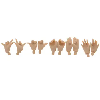 5 чифта Ръце с гъвкави стави от японската кожа/6 Кукли, аксесоари за индивидуална употреба