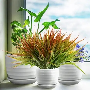 Изкуствени цветя за дома Реалистични изкуствени растения за външно декор Устойчиви на избледняване изкуствени цветя Водата за дома