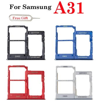 1 бр. Тава за чип СИМ-карта за Samsung Galaxy A31 A315F, двоен държач за тавата за SIM-карти Micro SD слот за четене