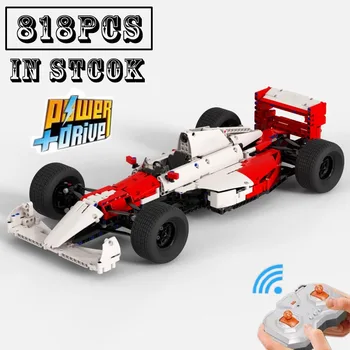 Класическият модел на Айртон Сена във Формула 1 Дистанционно Управление Модел Автомобил Buiding Kit Създателите на Блок Тухли Играчки за Деца, Подарък За Рожден Ден на Момчетата