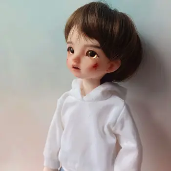 Нов 30 см. момче Bjd кукла Пълен набор от 1/6 Смяна на грим 3D очите Модни дрехи Diy играчки за момичета Обличам подарък за рожден ден