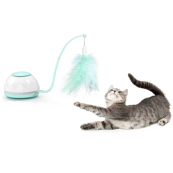 Играчка за котки с електрически люк, Интерактивна играчка-пръчка с електрически люк, Автоматично 4 режима за котки