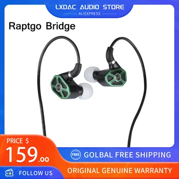 Raptgo Bridge 2BA + 2DD + PZT Tribrid ушите IEM за Hi-Fi спортни игри на открито