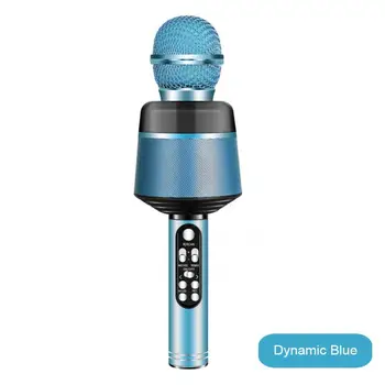 Син Безжичен Микрофон Ръчен Микрофон USB Mini Home KTV за музикални Високоговорители, Плеъри, Запис на пеене, Микрофон