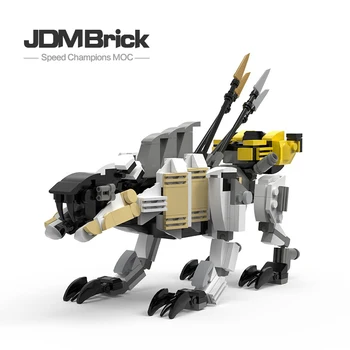 MOC Набор от градивни блокове Пилообразный звяр Модел на фини прахови частици В събирането на Детска играчка за подарък