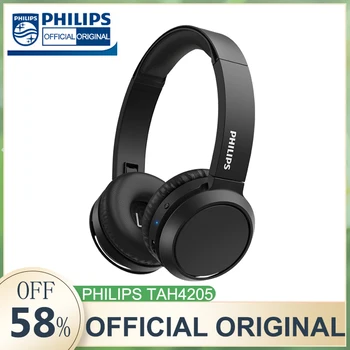 Philips TAH4205 Слушалки Безжични Bluetooth 5.0 HiFi Слушалки HD Слушалки за разговори Офис Образование на Онлайн курс на Обучение Слушалки