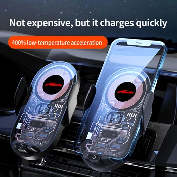 Поставка За мобилен телефон Безжично зарядно Устройство, Прозрачна Креативна Изход Smart За Ford Fiesta Аксесоари с логото на