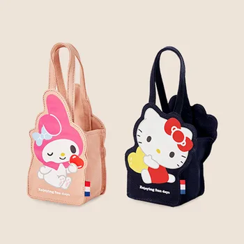 KAWAII Hello Kitty Melody Pochacco BADBADTZ-MARU Чайник Чанта Холщовые Чанти Sanrio Чанта Фигурка Играчки Кукли, Подаръци за Деца