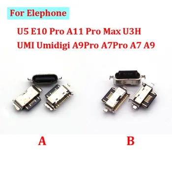 2 Бр. USB Зарядно Зарядно устройство За Зареждане на Портове и Конектори Конектор Тип C За Elephone U5 E10 Pro A11 Pro Max U3H UMI Umidigi A9Pro A7Pro А7 А9