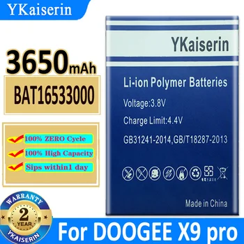 Оригинална Батерия YKaiserin BAT16533000 За DOOGEE X9 Pro X9pro 3600 mah 5,5 инча За мобилен телефон Bateria 