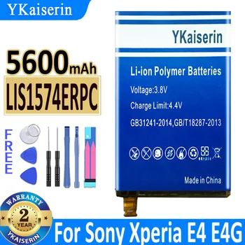YKaiserin Взаимозаменяеми Батерия За SONY Xperia E4 E2003 E2033 E2105 E2104 E2115 LIS1574ERPC Акумулаторна Батерия на телефона 5600 mah