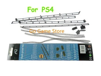 10 комплекта за PS4 slim Pro Порести Прахоустойчив Калъф-Накладки Комплект за защита на игрова Конзола Мрежест Включете Прахоустойчив, Слот за Носене