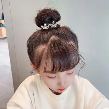 Реколта Сладка Мини Crown, Кристали, Ластикът за коса, Детски шапки във формата на Кръг за коса, Корейската Въже за коса