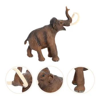 Шерстистая животното фигурка на мамут, модел на статуята, реалистична играчка за дивата природа, имитация на миниатюрни фигурки